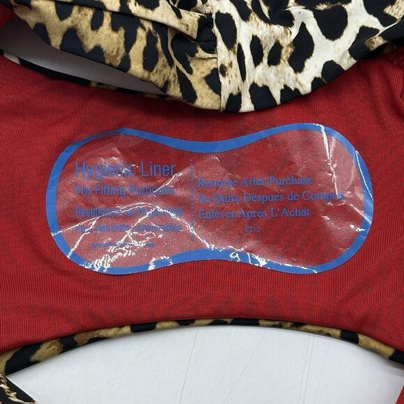 DKNY Jaguar Size XXL 2-Piece Leopard Print Bikini Set w/Removable Straps NWT - Picture 6 of 11
